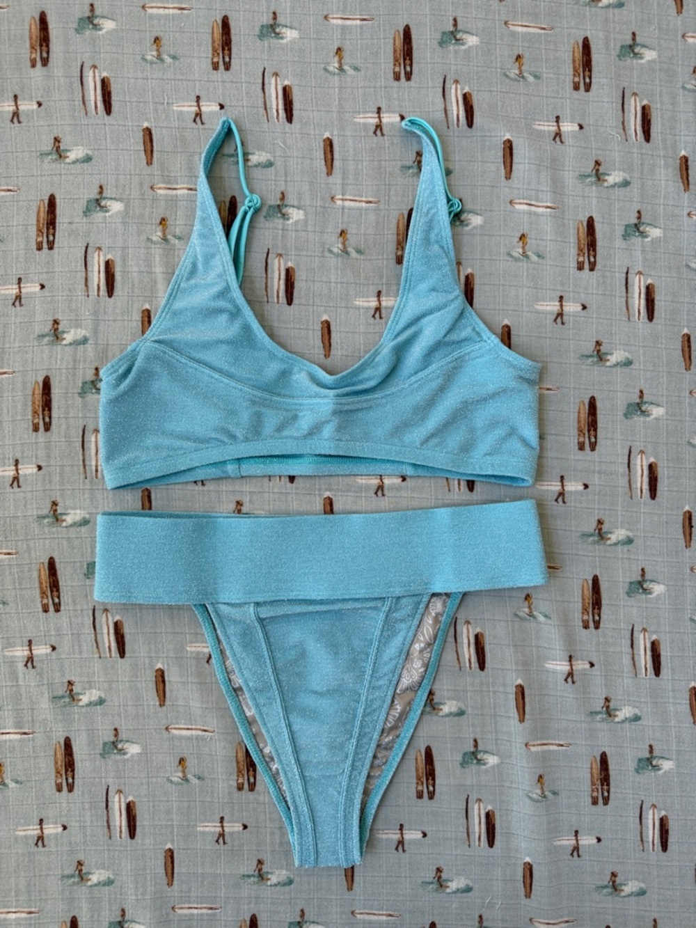 Free-est by Free People Light Blue Two-Piece Bikini Set NWT